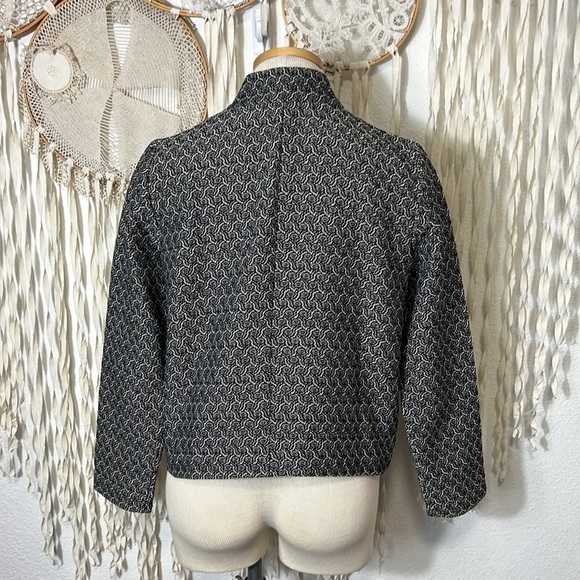 Eileen Fisher Zip Front Cotton Blend Jacket Size XS - Picture 4 of 7